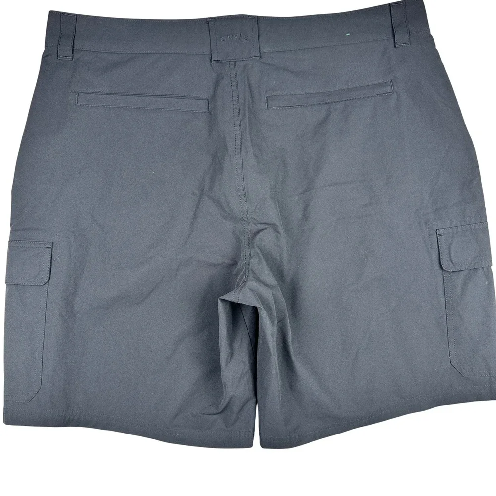 Orvis Mens Tech Cargo Shorts Black Size 42 Hiking Fishing Tech Cargo Lightweight - Picture 11 of 16